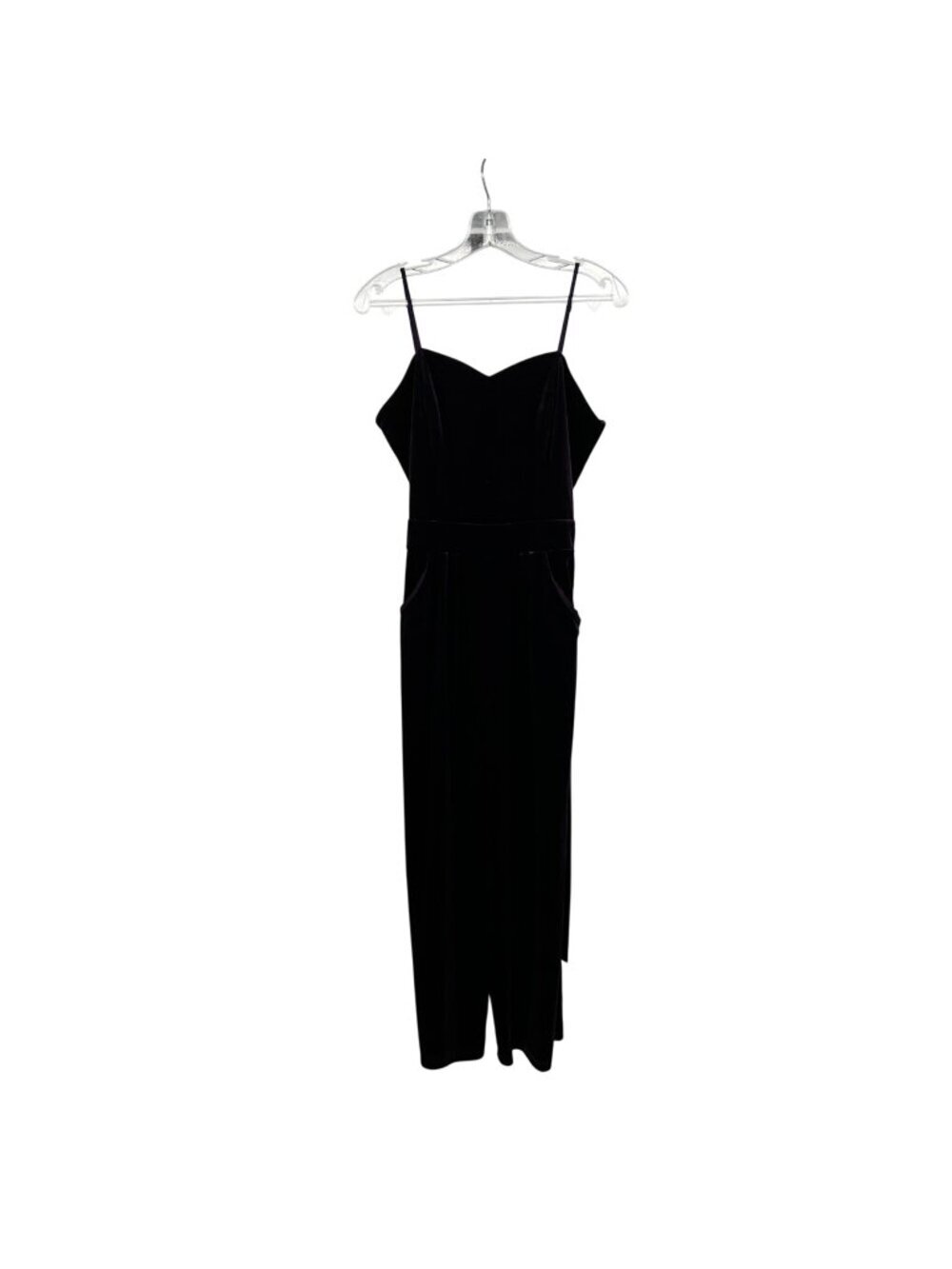 Emerald Sundae Velour Jumpsuit Wide Leg Sleeveless Purple Size XL Pockets